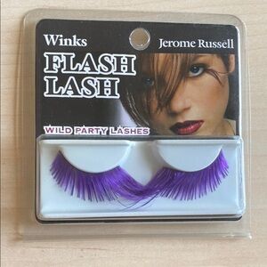 Jerome Russell Winks Flash Lash Party Lashes Fake Eyelashes Wisps Long Purple